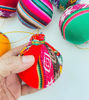 Picture of Christmas Tree Balls – Set of 6 Handmade Andean Ornaments, Peruvian Style, Ethnic Christmas Decorations