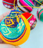 Picture of Christmas Tree Balls – Set of 6 Handmade Andean Ornaments, Peruvian Style, Ethnic Christmas Decorations