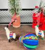 Picture of Christmas Tree Balls & Llama Ornaments – Set of 6 Peruvian Christmas Decorations, Ethnic & Folk Style