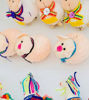 Picture of Christmas Tree Ethnic Ornaments – Handmade Folk Art Set, Peruvian Style, Sheep Wool Decorations