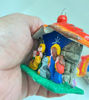 Picture of Christmas Tree Ornaments • Holy Family Set of 2 • Handmade Terracotta Holiday Decor