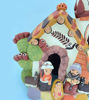 Picture of Church and Nativity Scene • Peruvian Folk Art Ornament • Handcrafted Terracotta Decor