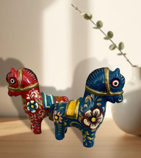 Picture of Colorful Peruvian Horse – Handmade Ceramic Ornament