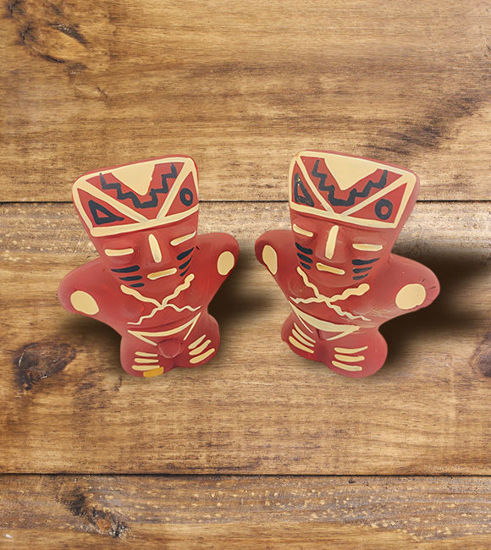 Picture of Colorful Cuchimilcos – Handmade Peruvian Ceramic Figurine