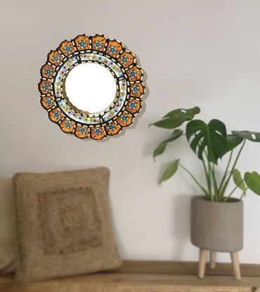 Picture of Cuscajas Mirror – Handmade Peruvian Wall Art
