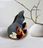 Picture of Donkey and Nativity Scene • Christmas Decor Ornaments • Handmade Peruvian Folk Art