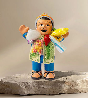Picture of Ekeko 13" – Handmade God of Abundance Doll for Prosperity and Good Luck