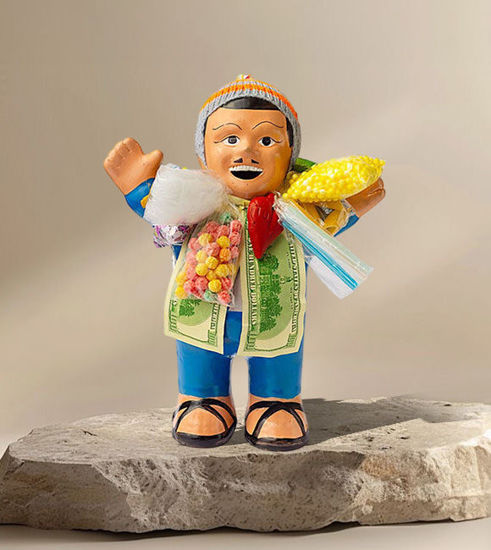 Picture of Ekeko 13" – Handmade God of Abundance Doll for Prosperity and Good Luck
