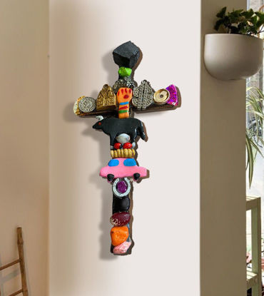Picture of Decorative Wooden Cross | Good Luck Amulet for Home