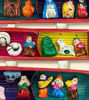 Handcrafted Cane Retablo Nativity Scene made with local clay for Christmas decor.