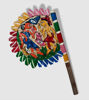 Picture of Hand-Painted Bengal Pattachitra Wooden Fan – Traditional Indian Folk Art Decorative Hand Fan (Approx. 11”)