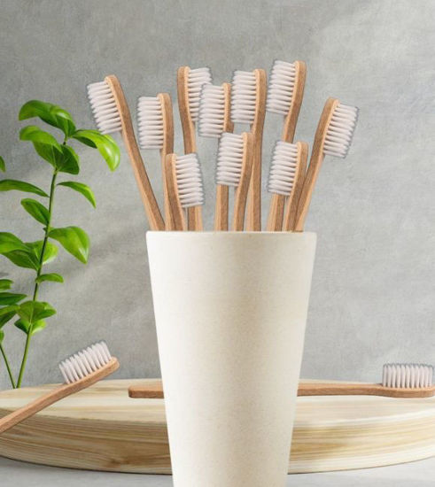 Picture of Eco-Friendly Adult Bamboo Toothbrush | Sustainable Oral Care Solution