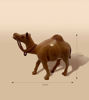 Picture of Rustic Wooden Camel Figurine – Handcrafted Desert Animal Decor for Shelf, Table & Home Display