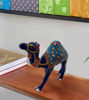 Picture of Handcrafted Enamel Style Metal Camel Showpiece – Colorful Rajasthani Camel Figurine Home Decor