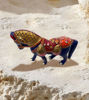 Picture of Royal Blue Metal Folk Art Horse Showpiece – Hand Painted Enamel Style Decorative Figurine