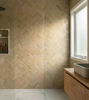 Picture of 6x2 Honey Beige Bejmat Zellige Tiles – Custom Handmade Moroccan Subway Tiles (Per Sq Ft)